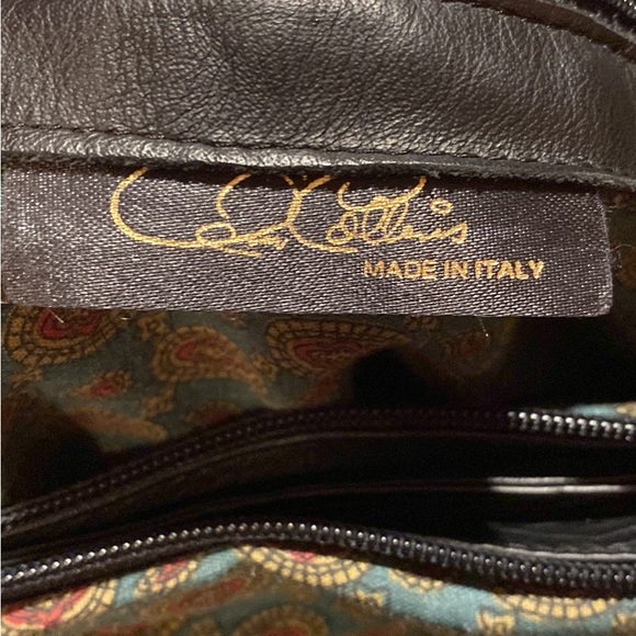 EUC black leather shoulder bag made in Italy. - Picture 10 of 10